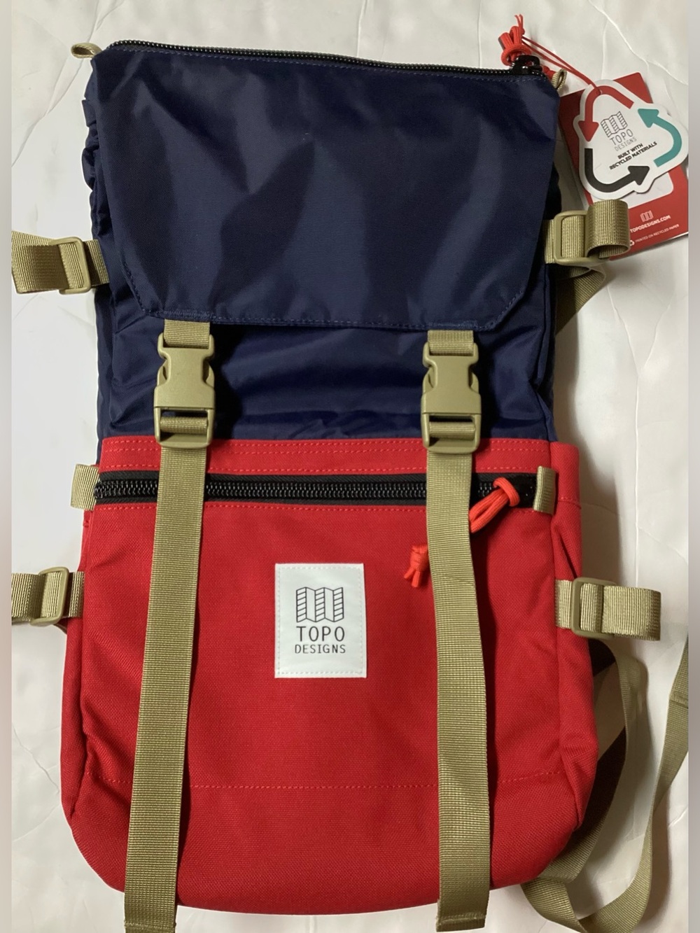 Topo Designs | Rover Pack Classic Red & Blue